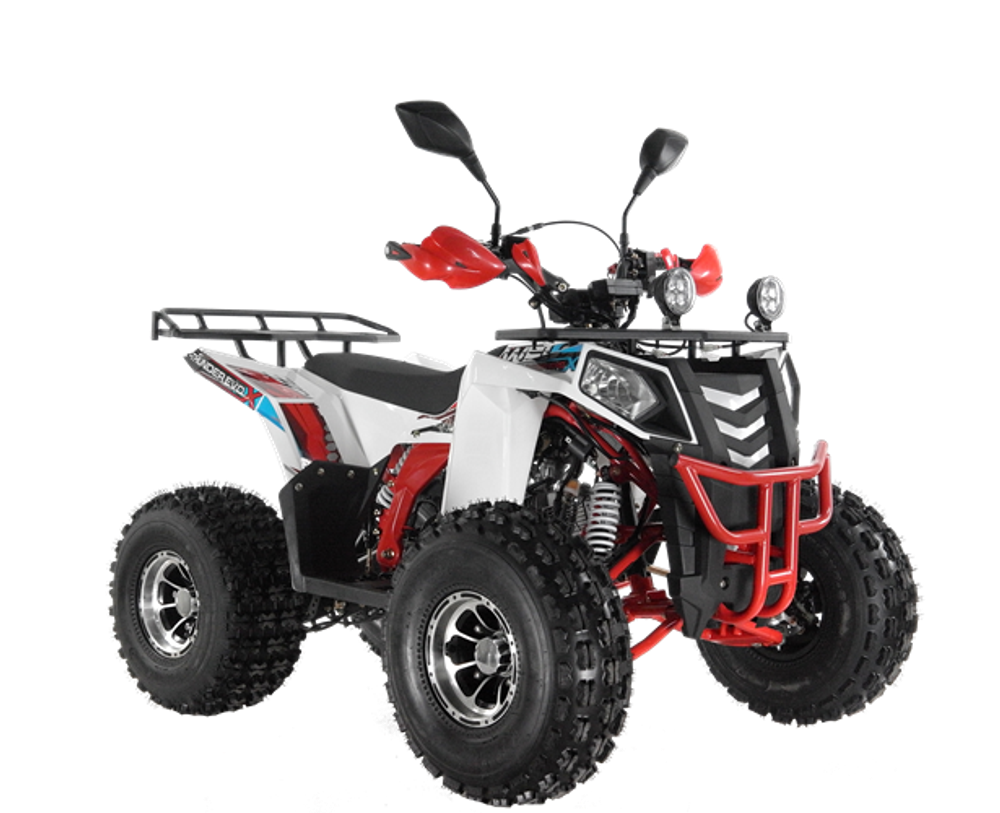 Квадроцикл Wels Thunder EVO-ST 125 куб/см 10 л.с колеса 8" цвет Белый