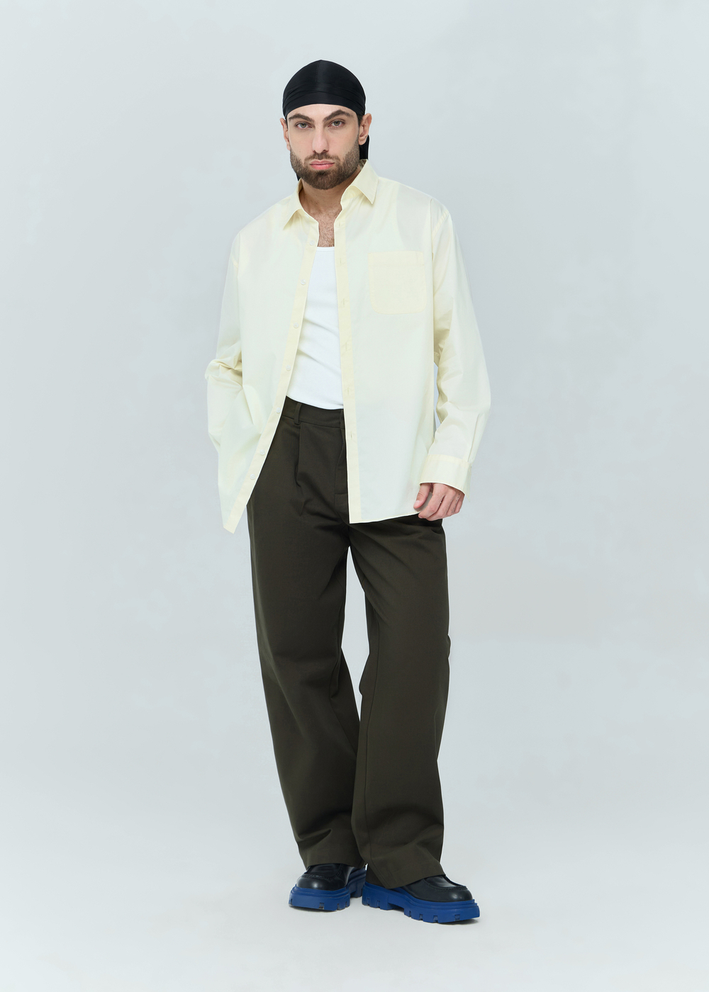 Брюки широкие | dark green