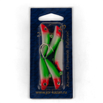 Блесна-мормышка ЖОР "Сомик" цветная флуоресцентная (39мм, 20гр, 5шт/уп)