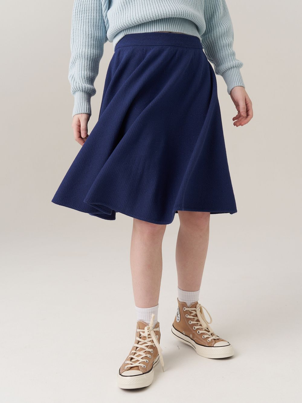 Юбка для девочки в школу AT814 сапфировый