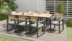 Обеденная группа из алюминия TOPA XL