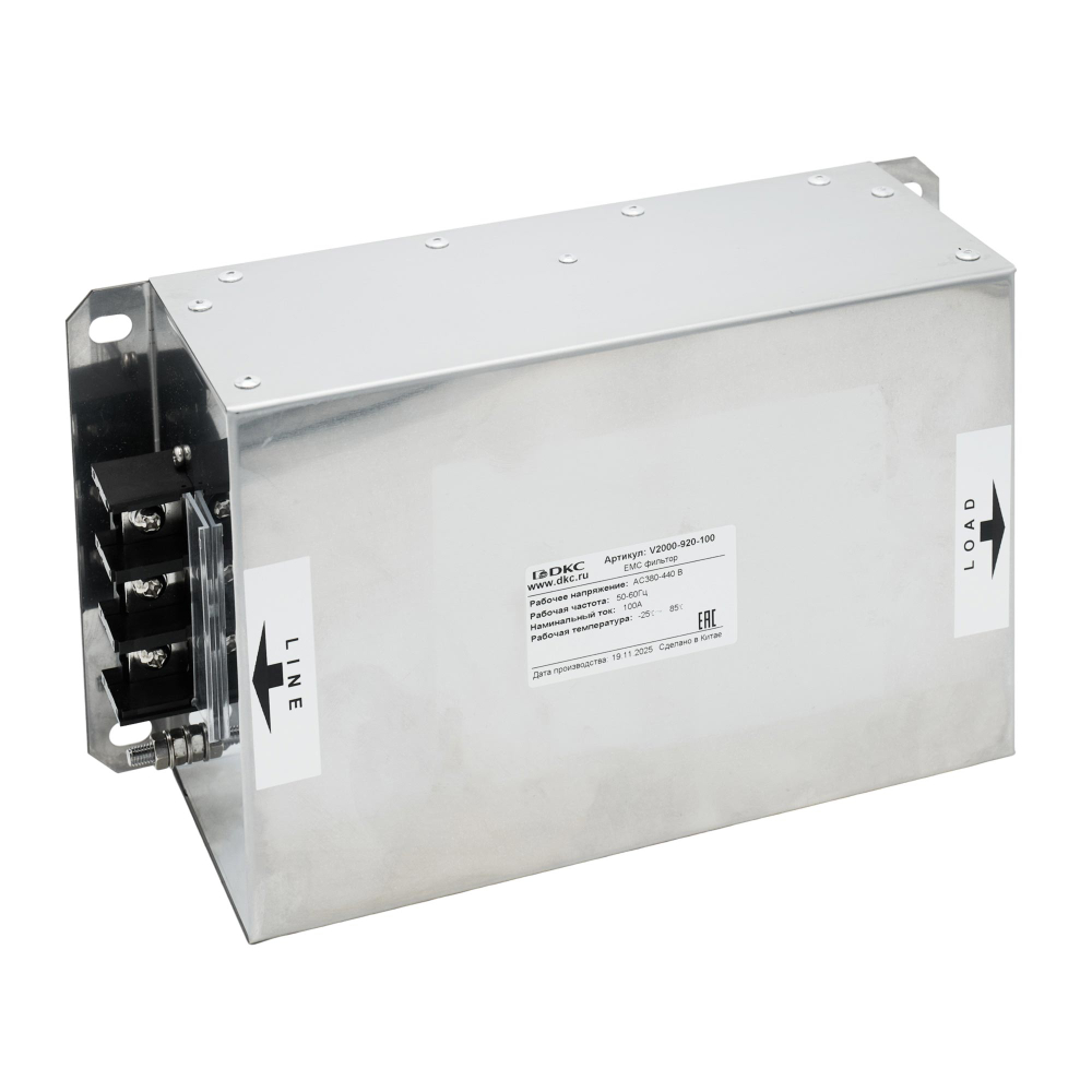 3-х фазный ЭМС фильтр для преобразователей частоты серии V2000