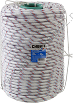 СИБИН d 10 мм, 24-прядный, 100 м, плетёный с сердечником, полипропиленовый фал (50215-10)