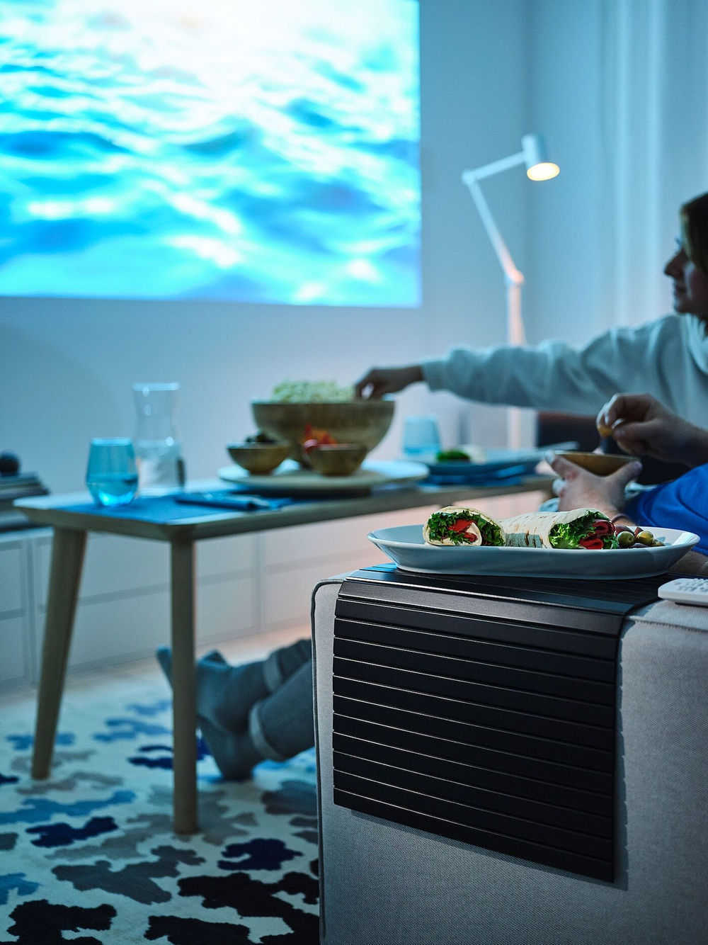 Подставка для подлокотников IKEA RODEBY (РОДЕБИ), Бамбук, Черный