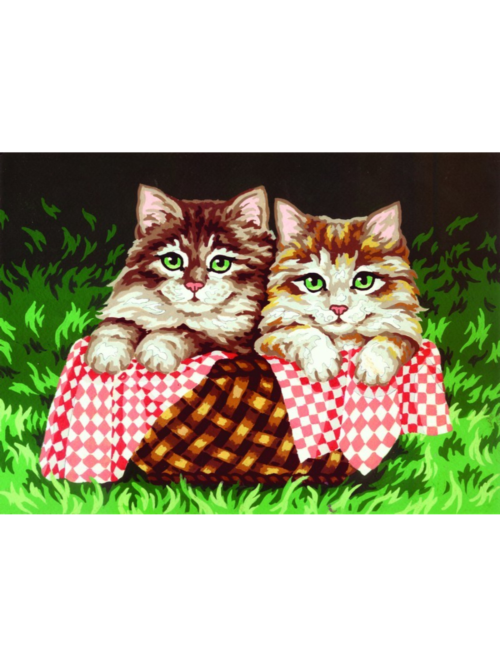 "Котята"-6228 канва с рисунком
