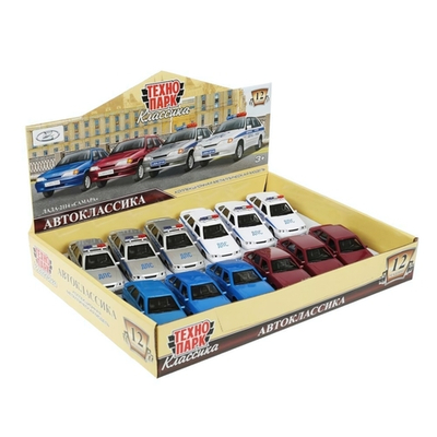 Модель ин. мет. "Lada-2114 Автоклассика" 12см, двер, багаж. ассорт. LADA2114-12DB12-POLMIX (Технопар