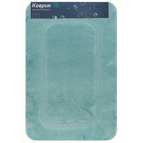 Коврик для ванной, 0.5х0.8 м, ПЭ, голуб, Альпака, Y11-1