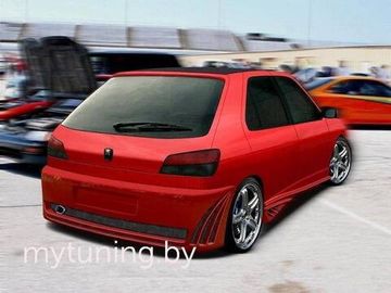 Задний бампер SHARK Peugeot 306