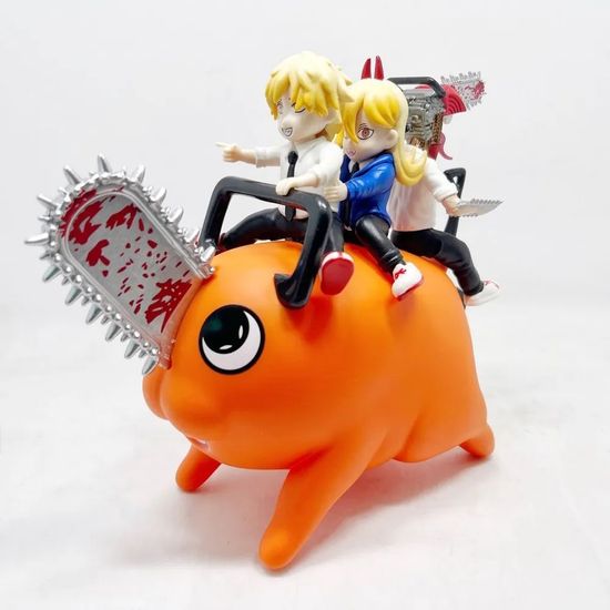 Фигурка Почита, Дэнджи и Пауэр, Человек-бензопила, 15 см