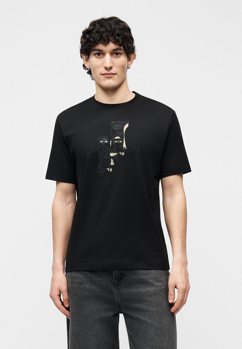 Emporio Armani Футболка с принтом - Чёрный