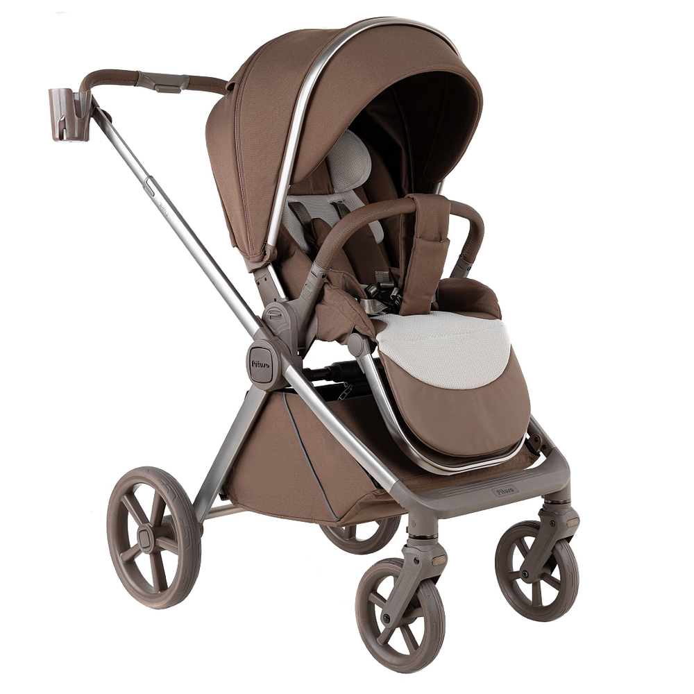 Коляска 2 в 1 Pituso Teffy Mocha Mousse шасси Truffle