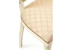 Стул Руджеро слоновая кость / патина золото