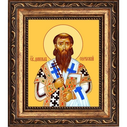 Даниил Сербский Святитель. Икона на холсте.
