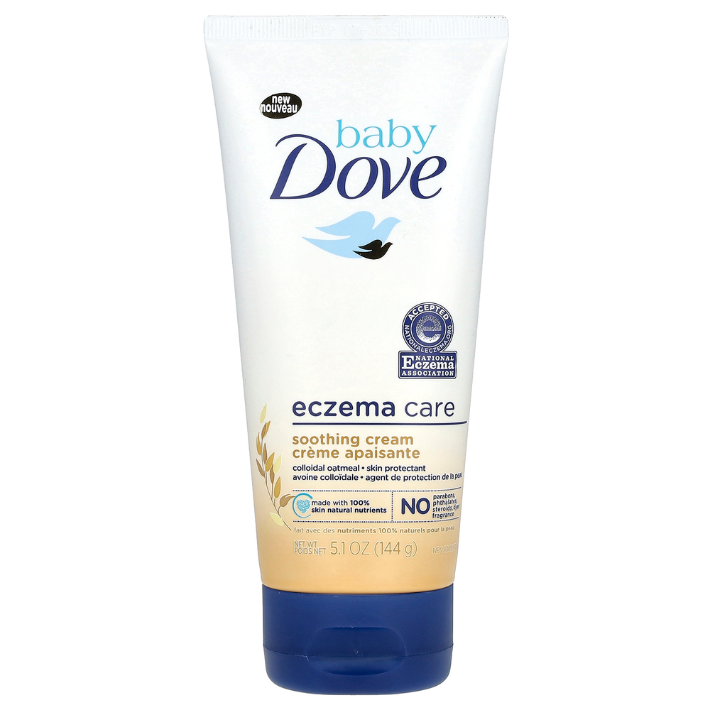 Dove, Baby, средство от экземы, успокаивающий крем, 144 г (5,1 унции)