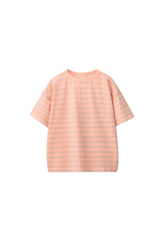 ZARA ФУТБОЛКА В ПОЛОСКУ, ОРАНЖЕВЫЙ