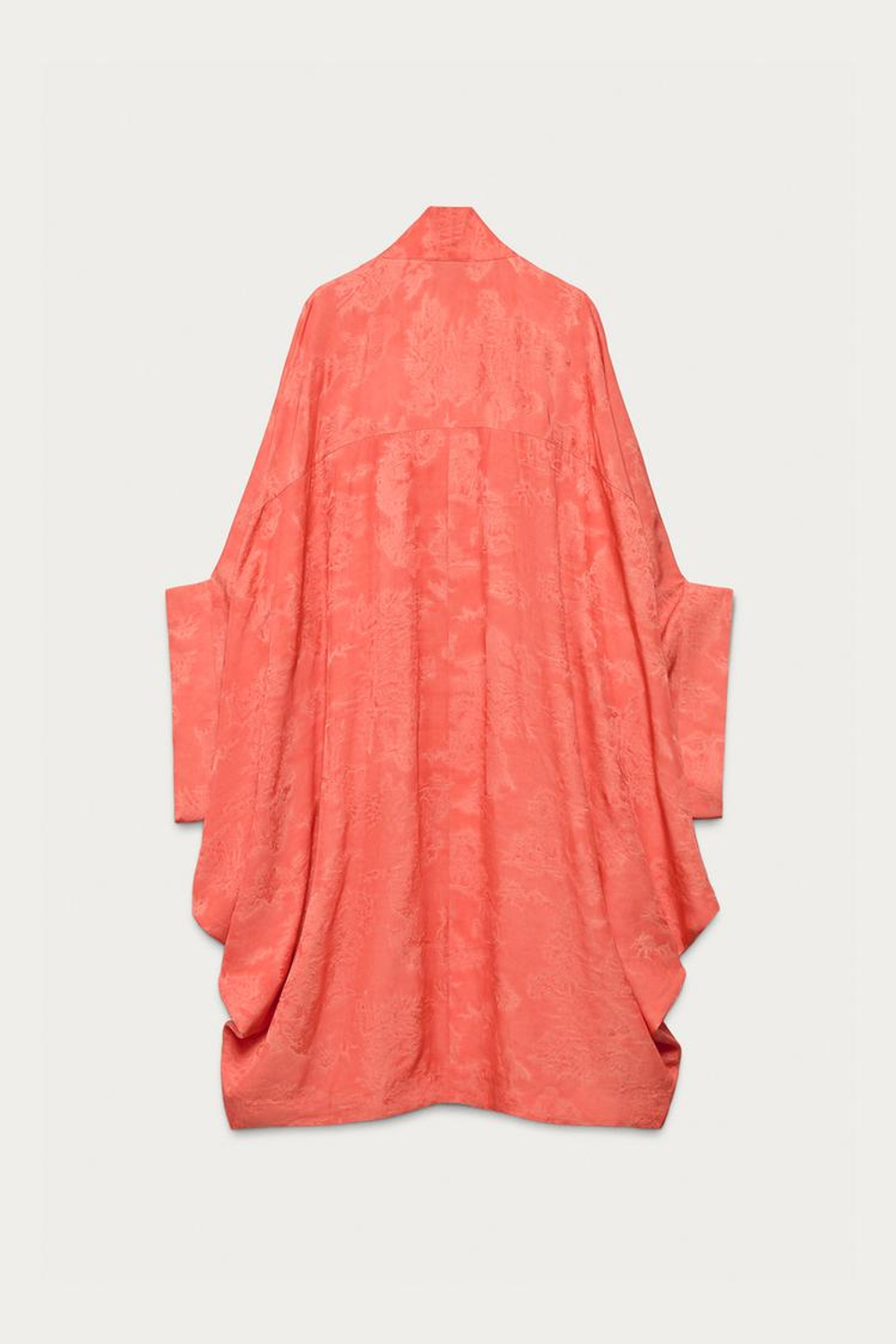 ZARA X MARISA BERENSON КИМОНО ИЗ ЖАККАРДА, КРАСНЫЙ/ОРАНЖЕВЫЙ