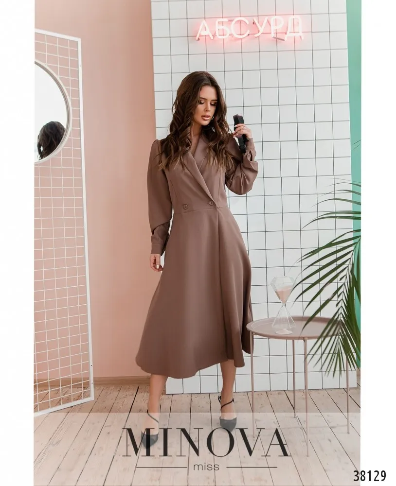 Платье 3135-мокко Minova