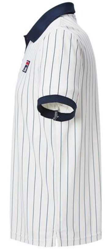 Meskie polo tenisowe Fila Polo Stripes M - white/stripes