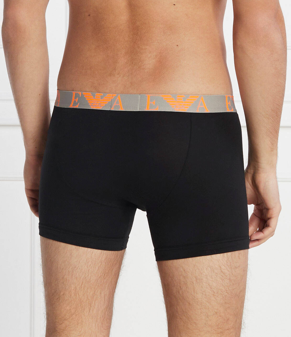 Трусики-боксеры 3шт. Emporio Armani - черный(111473 4R715)