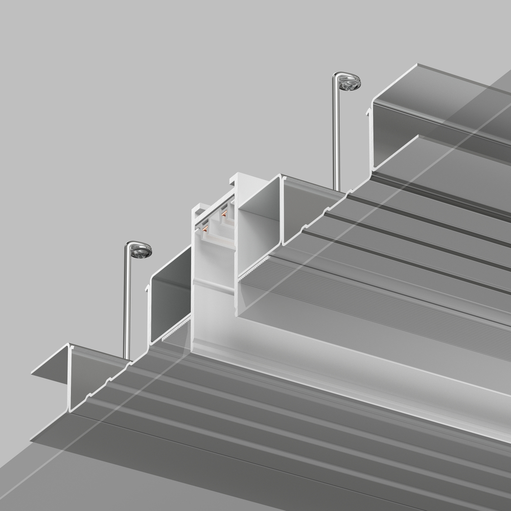 TR2012-WH Встраиваемый шинопровод SMART 2м под ГКЛ, белый