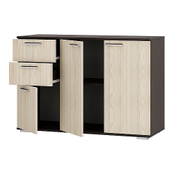 Комод длинный Стандарт 3 NEW, венге/лоредо