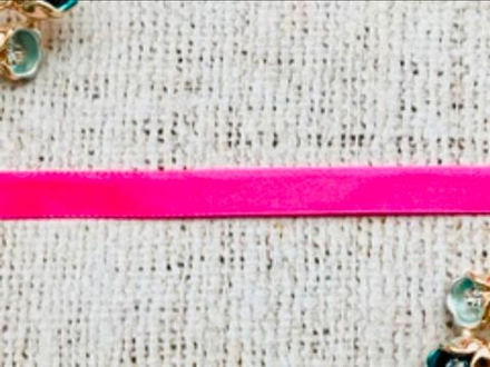 Лента атласная, ш. 6 мм, фуксия