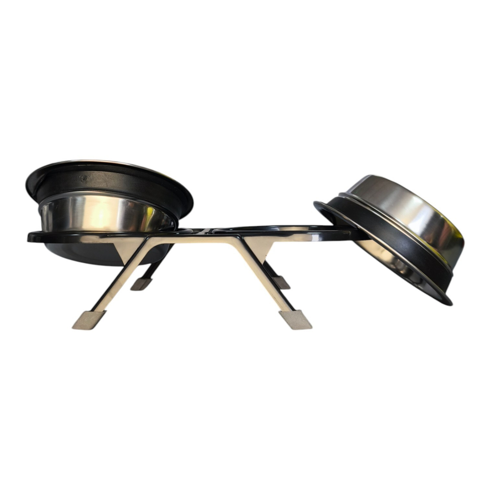 Набор "efox" из 2 мисок на подставке из пластика