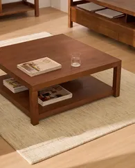 Приставной столик Norani 90x90х36 см, массив акации