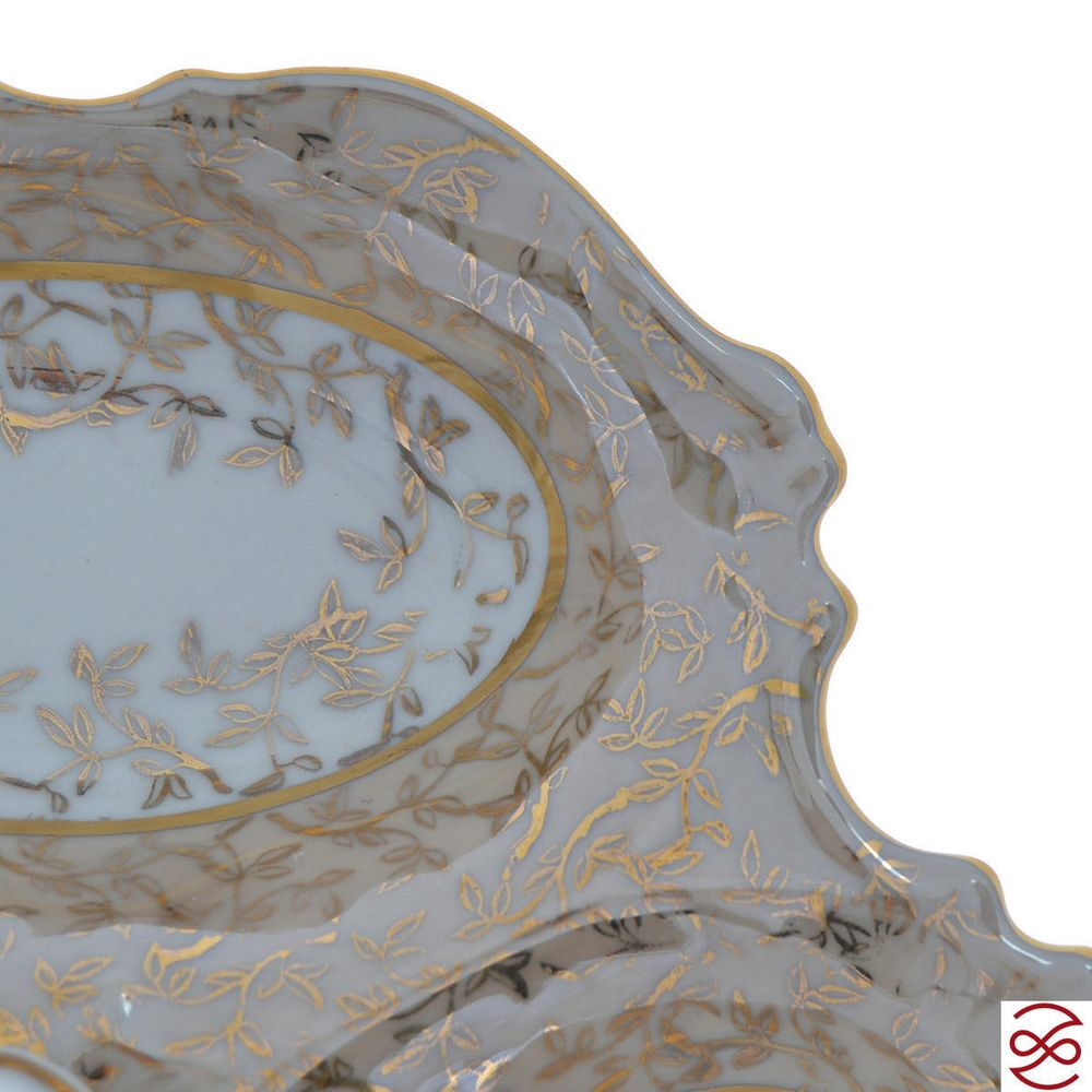 Менажница Queen's Crown Aristokrat Лист Бежевый 19 см