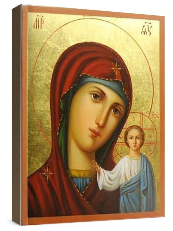 Венчальная пара 34. Казанская БМ (рукописная икона)