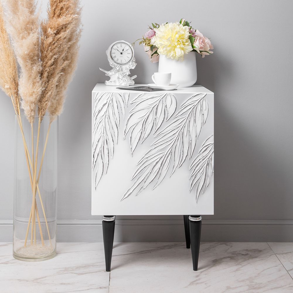 Тумба прикроватная Тропик Классика Айс Найт Сильвер правая