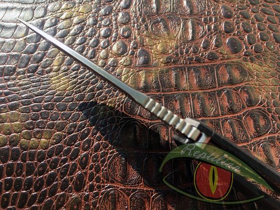 Складной нож Reptilian Шершень-02 черный c клинком из стали D2, рукоять G10