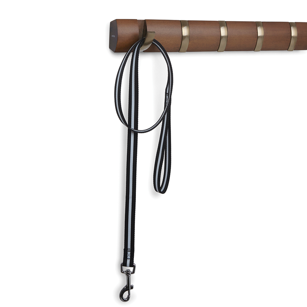 Вешалка настенная flip, 84,5 см, коричневая, 8 крючков