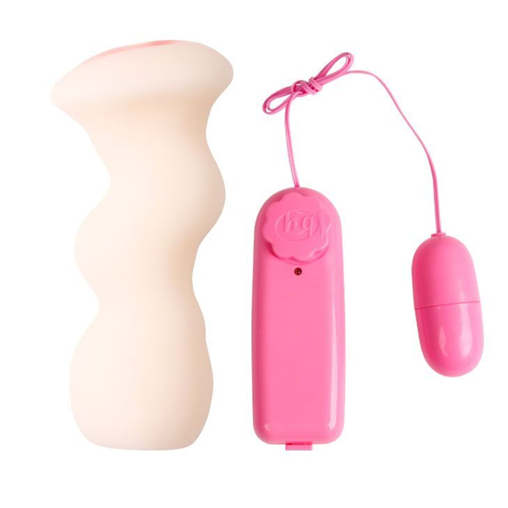 Мастурбатор Baile Tulip с вибрацией, 16 см