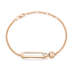 Браслет из комбинированного золота c натуральным топазом white Артикул: 05-0752-00-201-1111