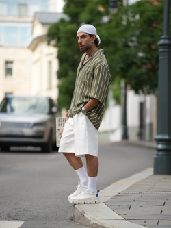 Шорты льняные | white