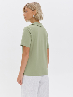 Футболка из хлопка с воротником поло