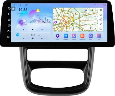 Магнитола для Renault Duster 1 2010-2015, Nissan Terrano 2014+ - FarCar монитор 12.3" 2K QLED на Android 14, TS10, CarPlay, 4G SIM-слот