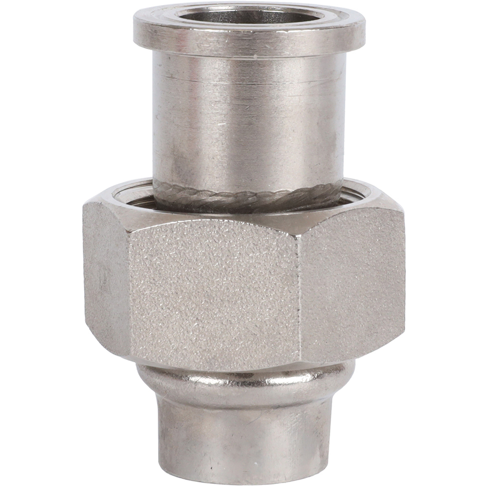 ROMMER Переходник с накидкой гайкой 15x3/4" из нержавеющей стали прессовой