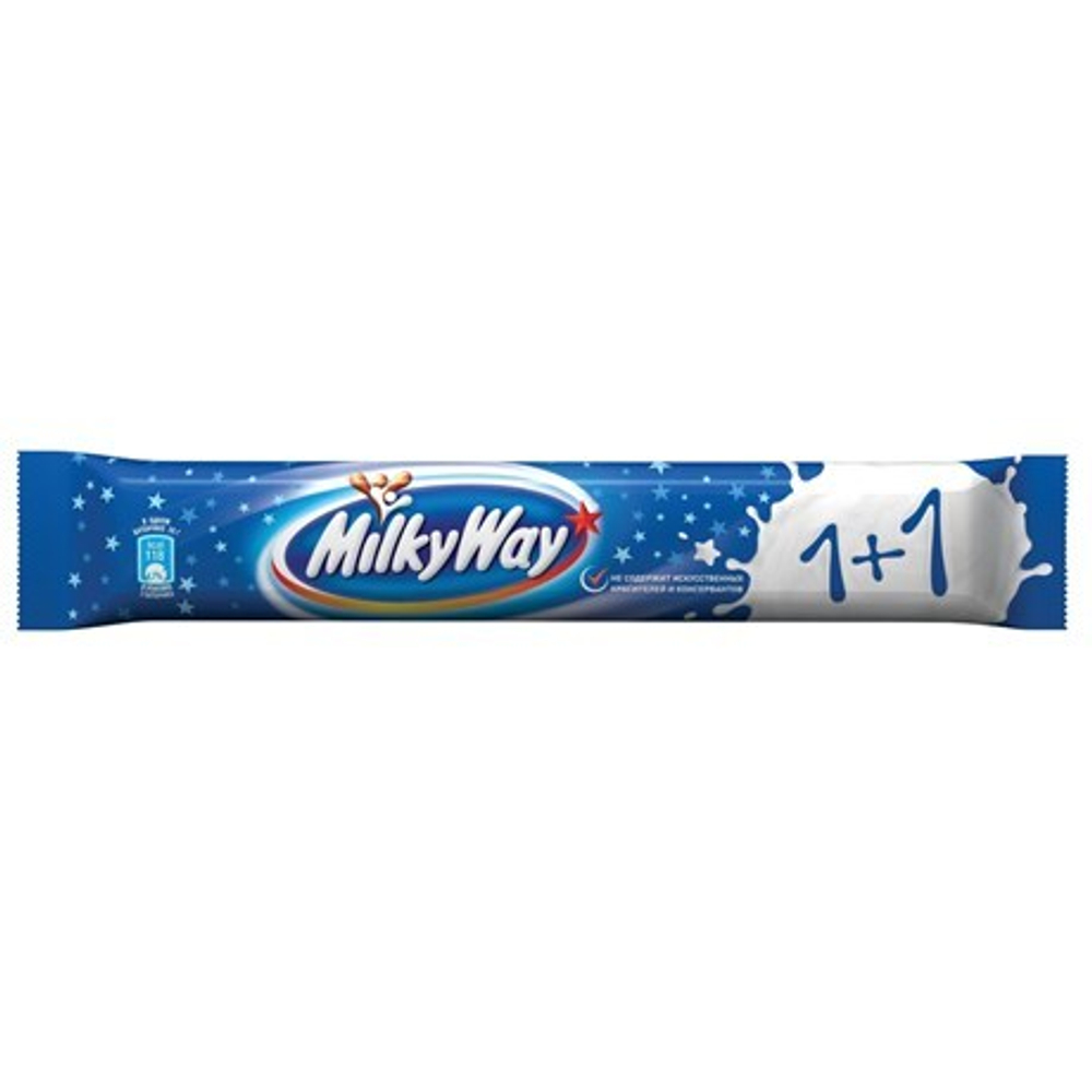 52Г ШОКОЛАДНЫЙ БАТОНЧИК MILKY WAY 1+1