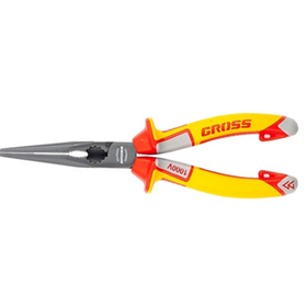 Длинногубцы, 205 мм, прямые, до 1000В, Gross, 17177