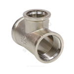 Тройник латунь никель переходной Ду 25х20х25 (1"х3/4"х1") ВР VALFEX VF.750.N.100.034.100
