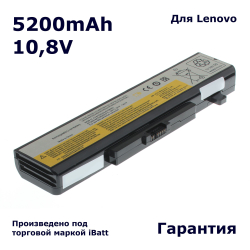 Аккумулятор iBatt 5200mAh для ноутбука Lenovo B480, B485, B490, B580, B585
