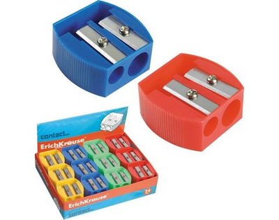 Точилка пластик. "MULTI" два отверст. ассорт. (Erich Krause)