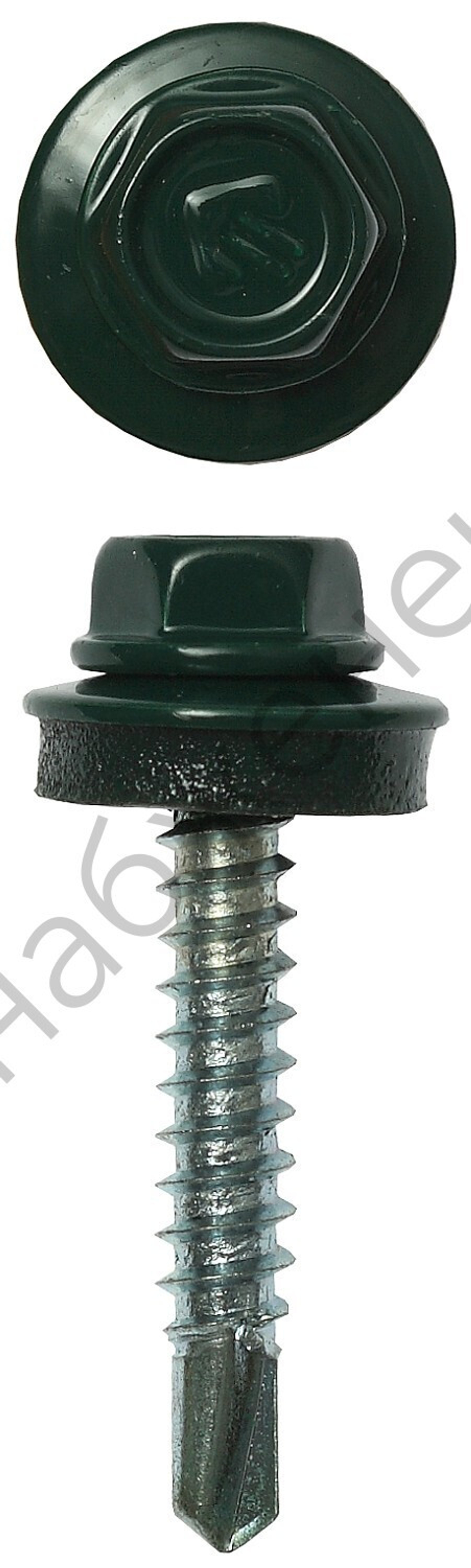 ЗУБР СКД 6005 29 х 4.8 мм, зел. насыщ., кровельный саморез, 400 шт (4-300315-48-029-6005)