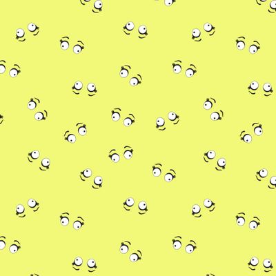 мультяшные глазки на желтом фоне
