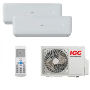 Мультисплит система на 2 комнаты IGC RAK-X09RH + RAK-X12RH / RAM2-X18URH