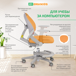 Стул для школьника Ergokids Mio c подлокотниками