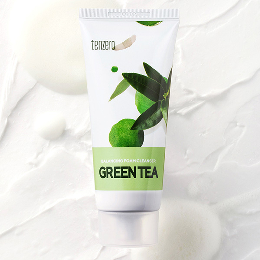 Пенка для умывания с экстрактом Зеленого чая Tenzero Balancing Foam Cleanser Green Tea 100мл