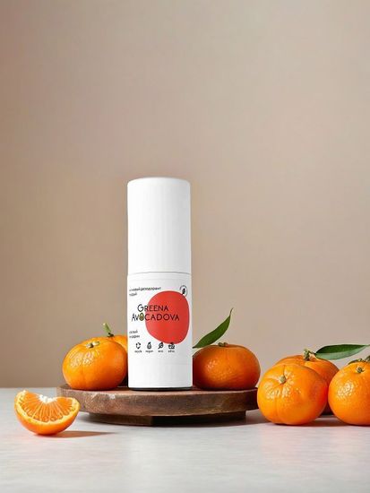 Дезодорант-стик магниевый Красный мандарин Greena Avocadova, 40 г